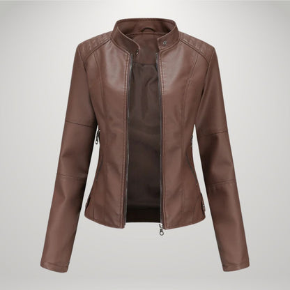 BRANA | TAILLIERTE KUNSTLEDERJACKE