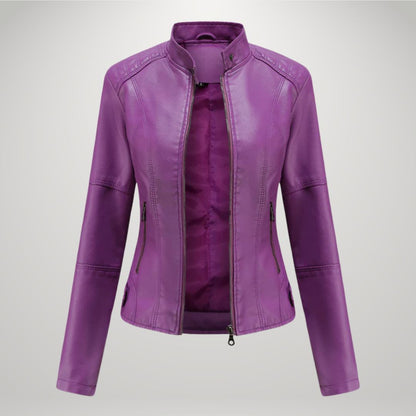 BRANA | TAILLIERTE KUNSTLEDERJACKE