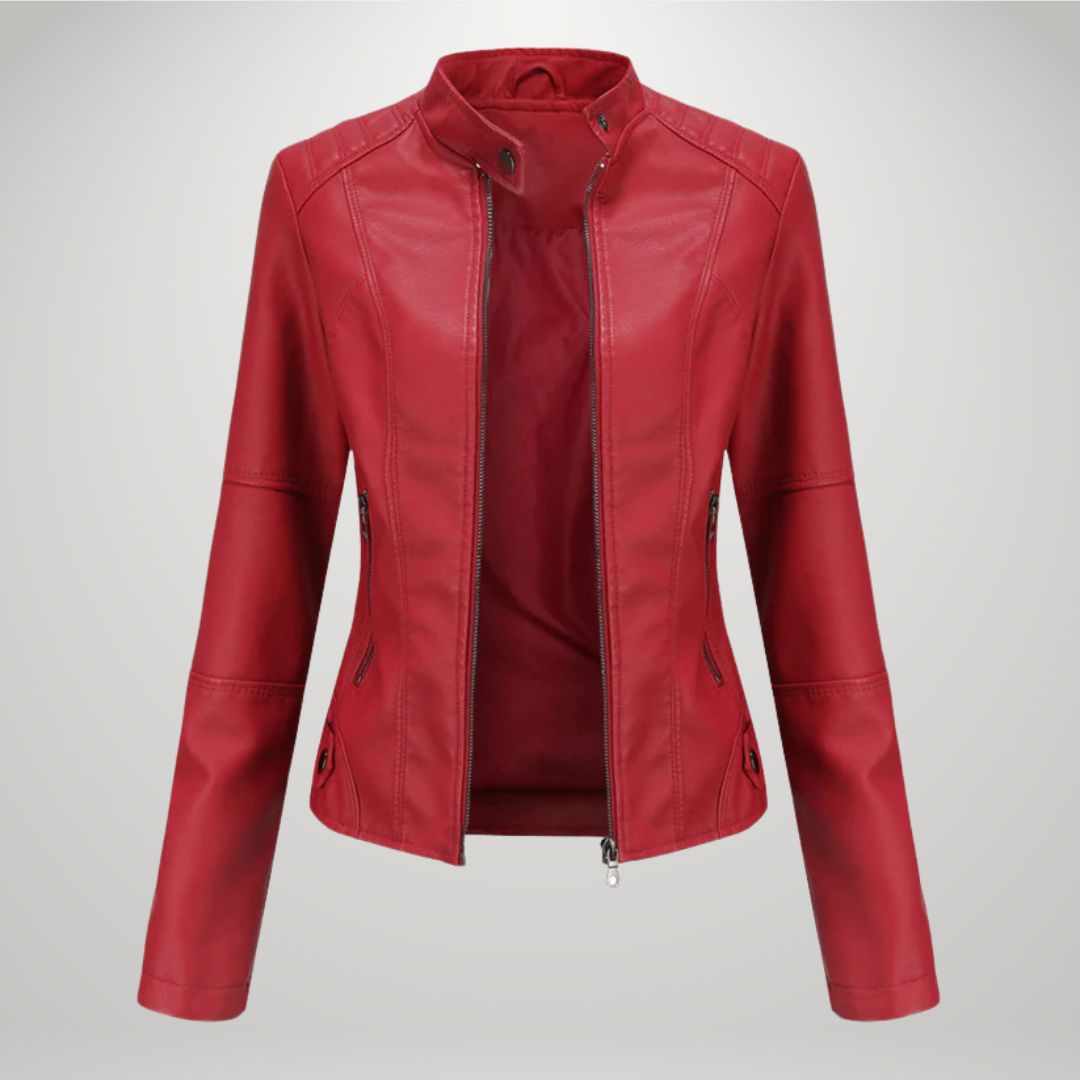 BRANA | TAILLIERTE KUNSTLEDERJACKE