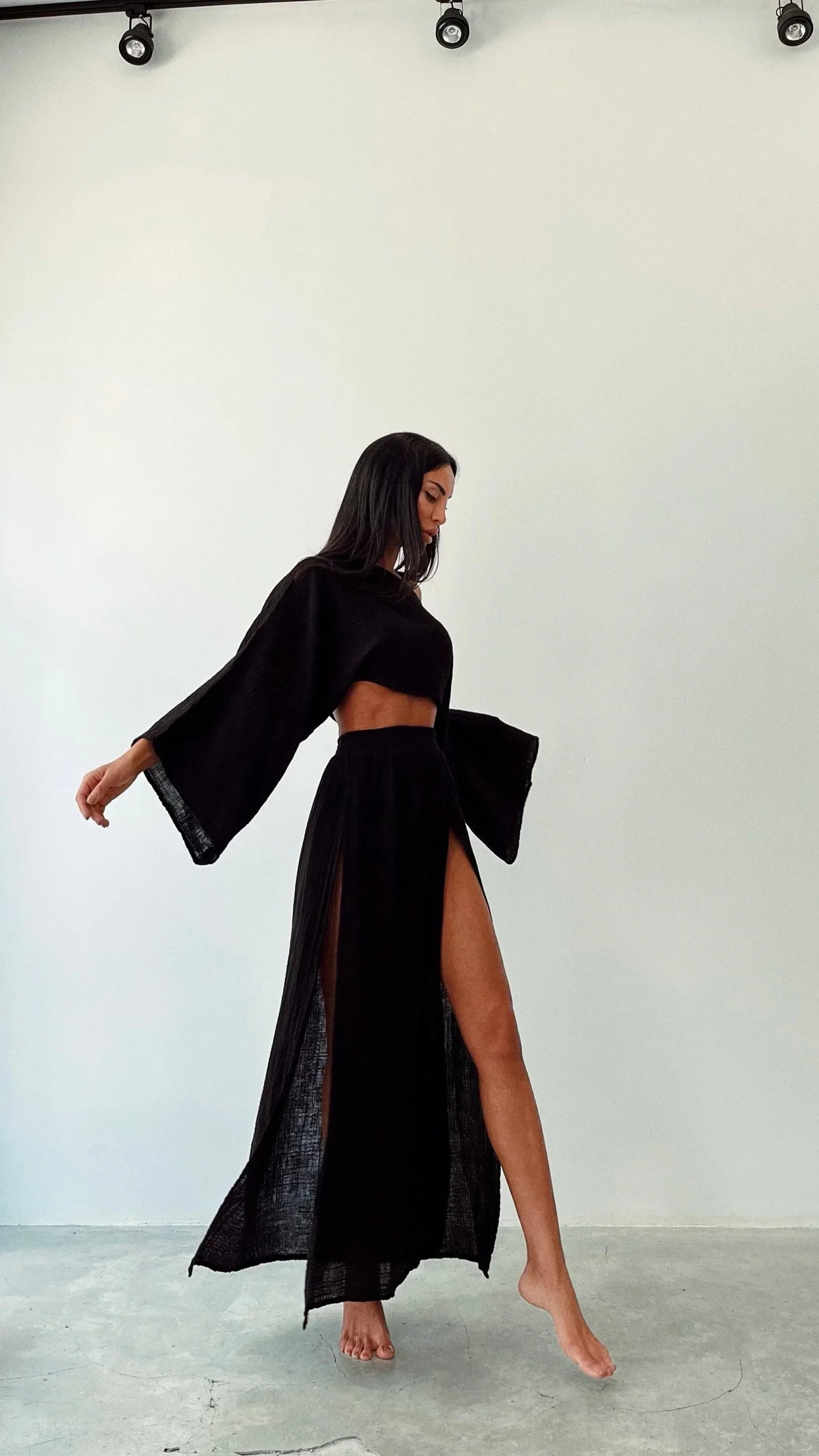 THARAH | Boho Crop Top en Maxi Rok Sets