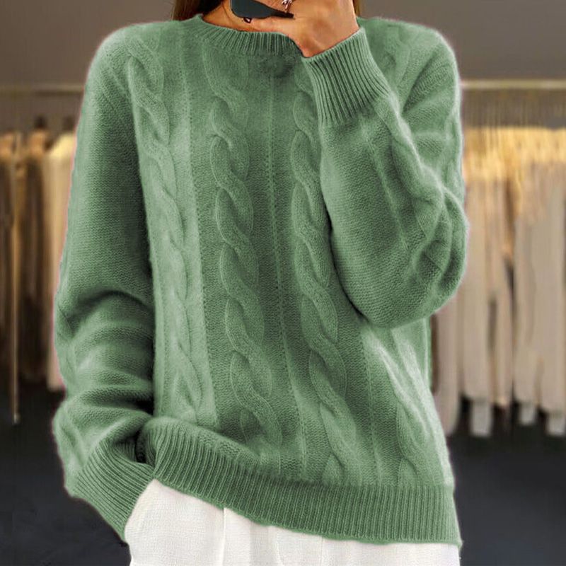Ariane™ - Zopfmuster-Pullover aus weicher Wolle