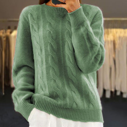 Ariane™ - Zopfmuster-Pullover aus weicher Wolle
