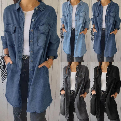 Deandra™ | Oversized denim overhemd