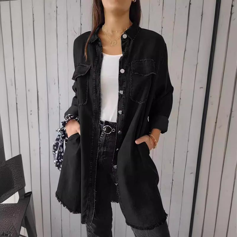 Deandra™ | Oversized denim overhemd