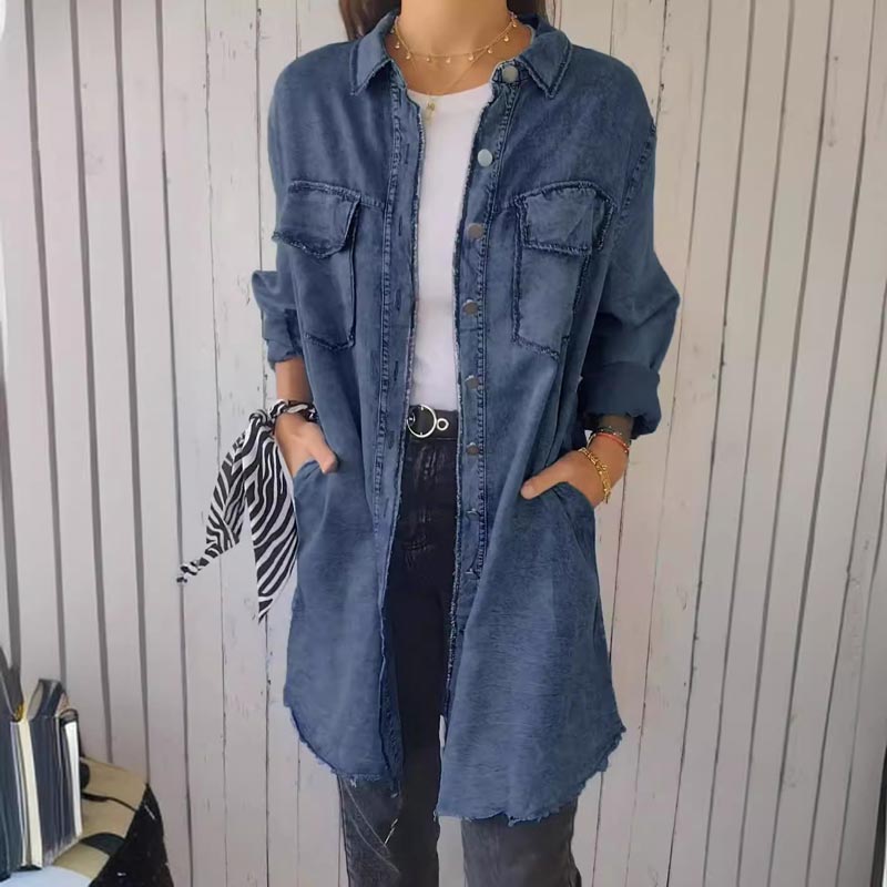 Deandra™ | Oversized denim overhemd