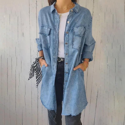 Deandra™ | Oversized denim overhemd