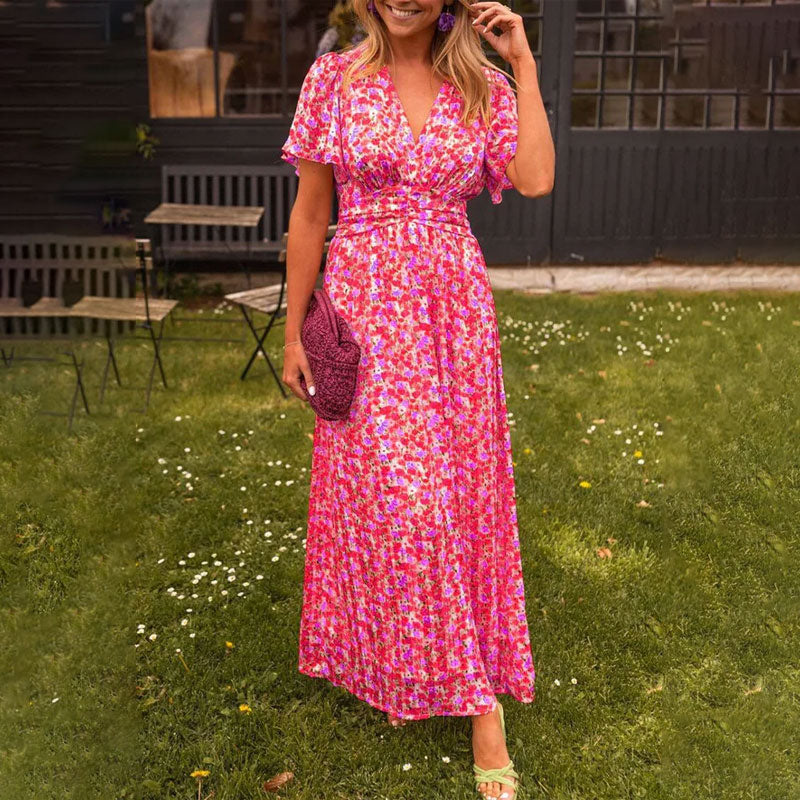 Romy | Sommerkleid mit V-Ausschnitt