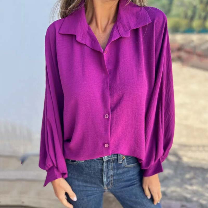 CORNELIA I KLASSIEKE BLOUSE MET LANGE MOUWEN