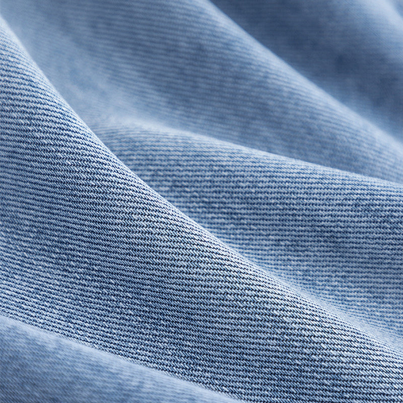 ELORA™ - Tweekleurige denim trenchcoat