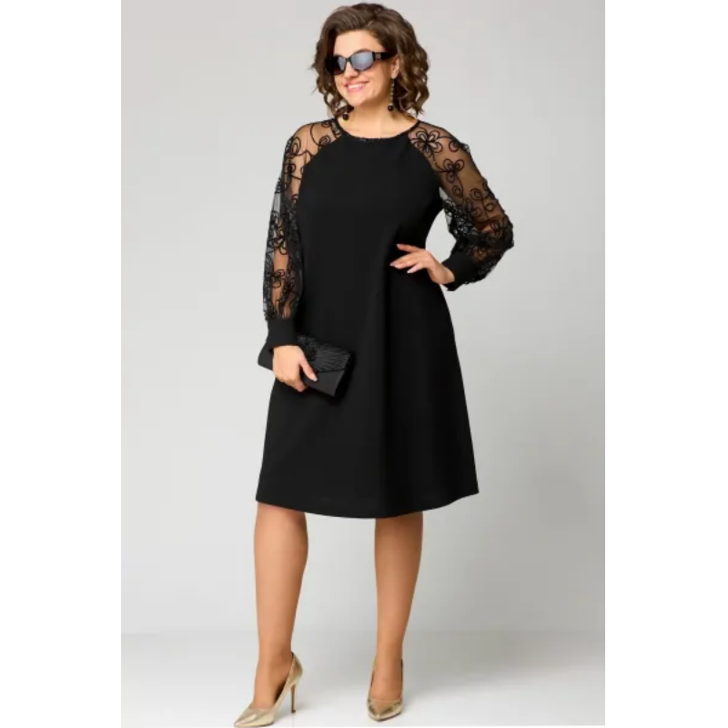 HARALDA I LÄSSIGES LANGÄRMELIGES KLEID