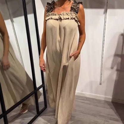 Tabea | Lässiges ärmelloses Kleid mit Taschen