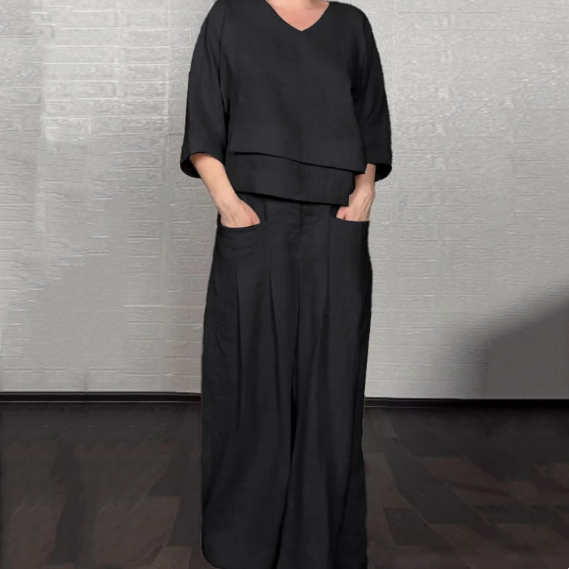 Joanne™ – Relaxed Fit 2-Piece Set for Effortless Everyday Elegance