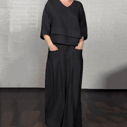 Joanne™ – Relaxed Fit 2-Piece Set for Effortless Everyday Elegance