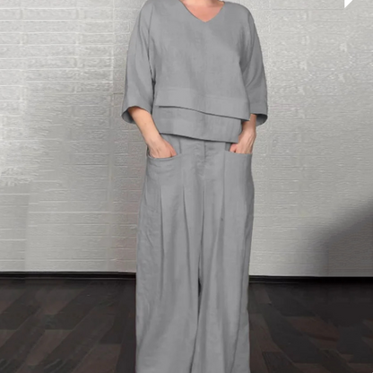 Joanne™ – Relaxed Fit 2-Piece Set for Effortless Everyday Elegance