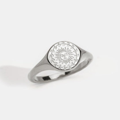 Zilveren ring Zomerzonnewende