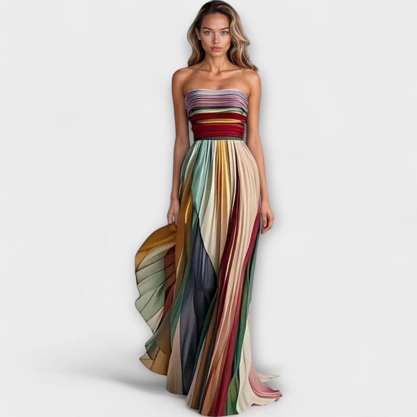 Flora | Buntes ärmelloses Kleid