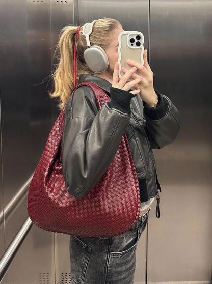 Mimi | Stilvolle Geflochtene Tote-Tasche