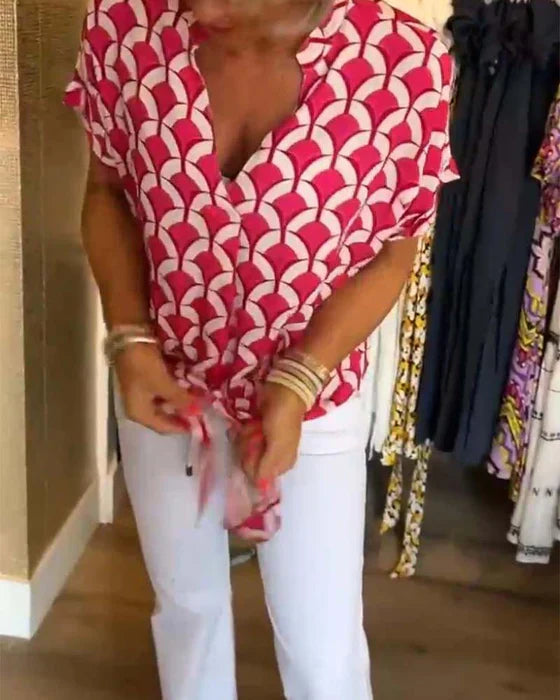 SOLVEIG I STYLISCHE BEDRUCKTE BLUSE