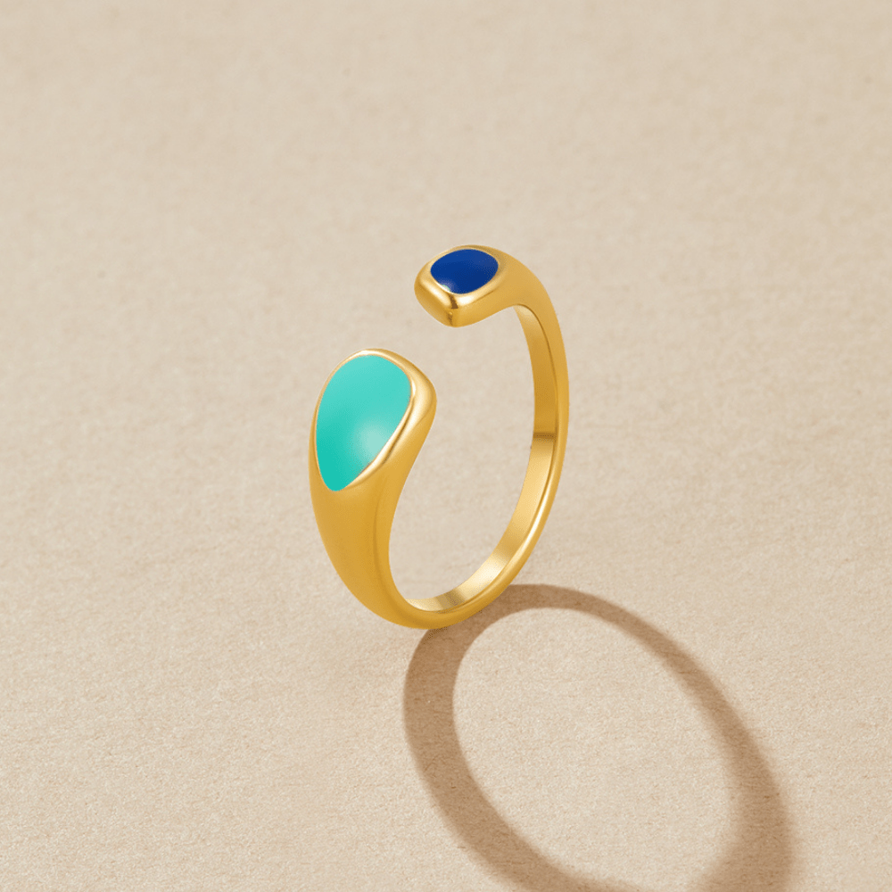 Saharaanse ring met turkoois