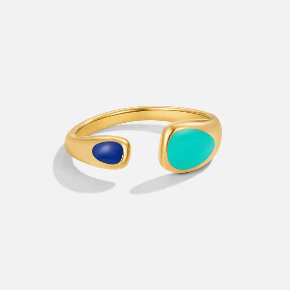 Saharaanse ring met turkoois