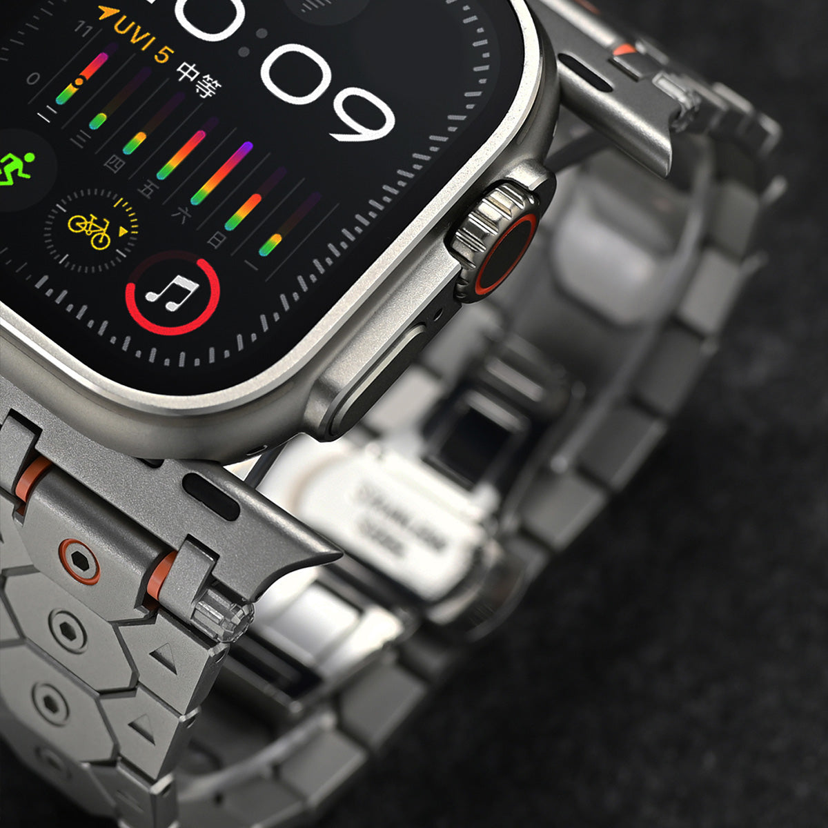 Imperiale roestvrijstalen Apple Watch-band