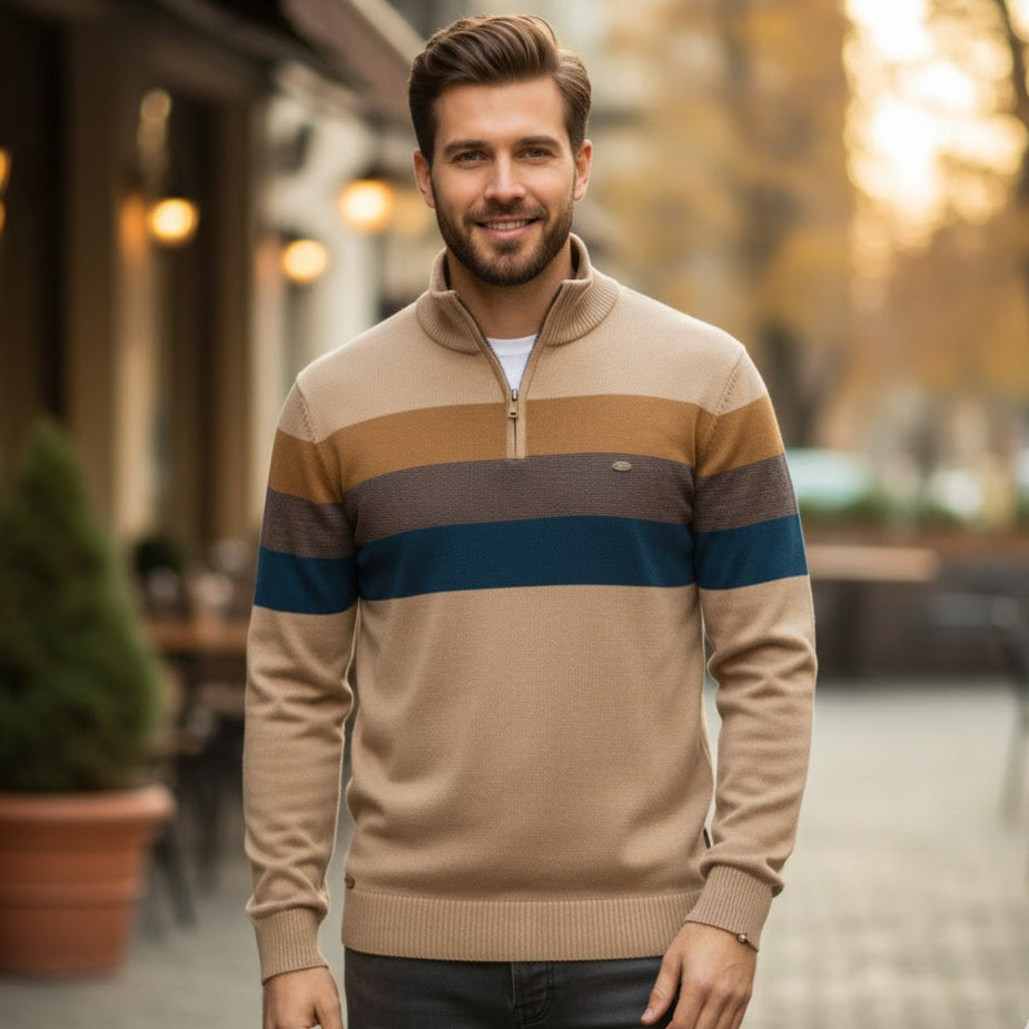Matthew™ | Gestreifter Retro-Pullover