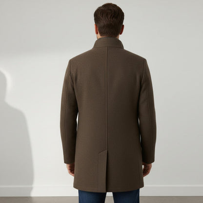 Jonathan™ | Dikke wollen trenchcoat