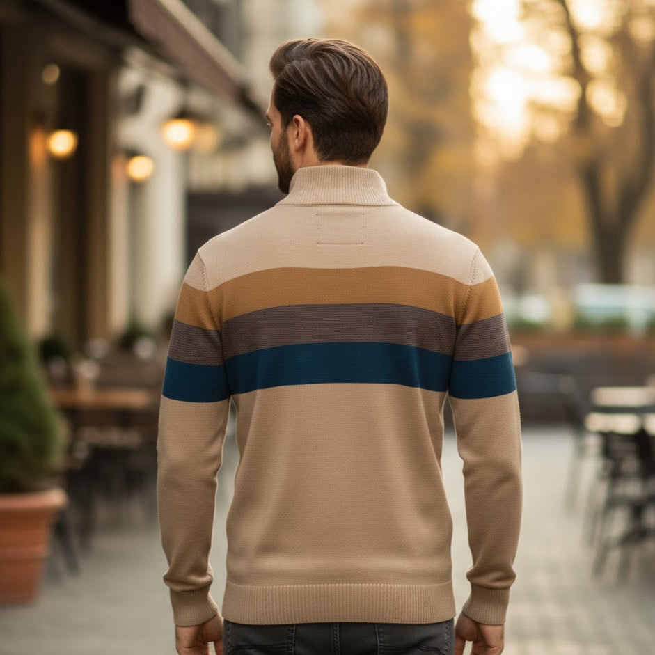 Matthew™ | Gestreifter Retro-Pullover