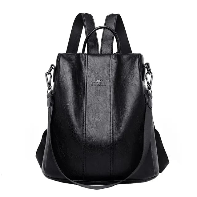 Langlebiger und sicherer PU-Leder-Rucksack