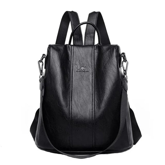 Langlebiger und sicherer PU-Leder-Rucksack
