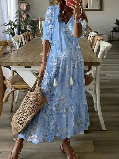Sophie™ – Boho zomerjurk met buikverdoezeling