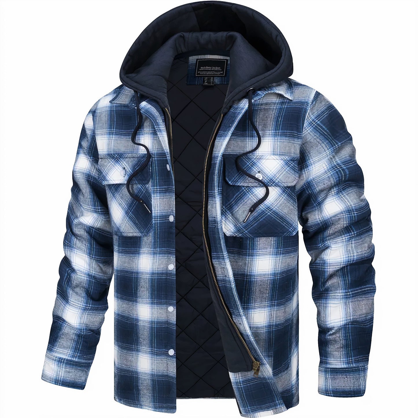 Gaspard – Veste à carreaux zippée
