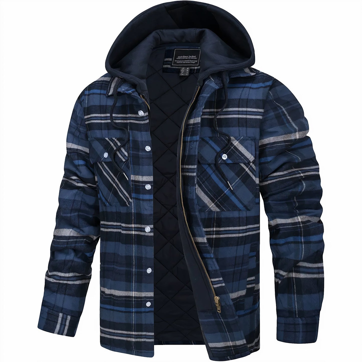 Gaspard – Veste à carreaux zippée