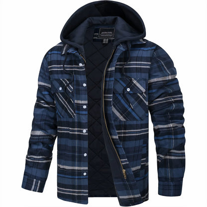 Gaspard – Veste à carreaux zippée