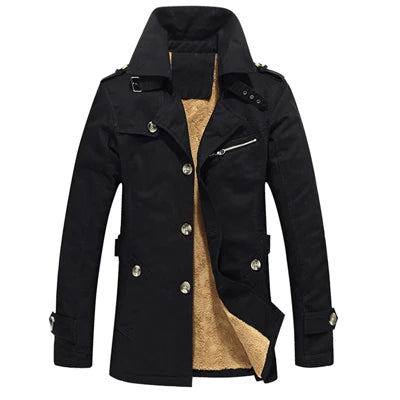 Elegante gewatteerde trenchcoat