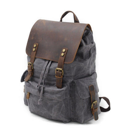 Jacob – Vintage Waxed Canvas Rugzak