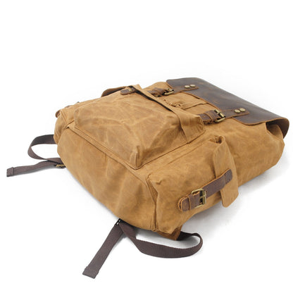 Jacob – Vintage Waxed Canvas Rugzak