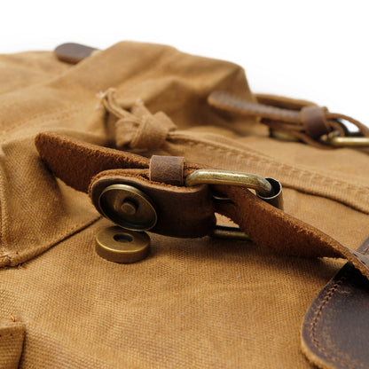 Jacob – Vintage Waxed Canvas Rugzak