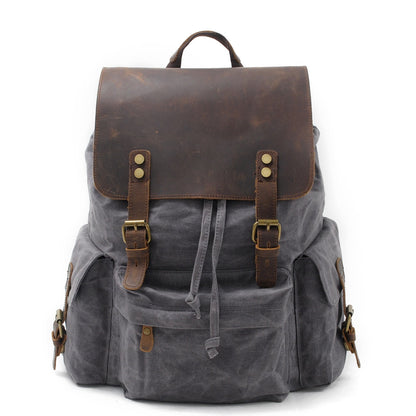 Jacob – Vintage Waxed Canvas Rugzak