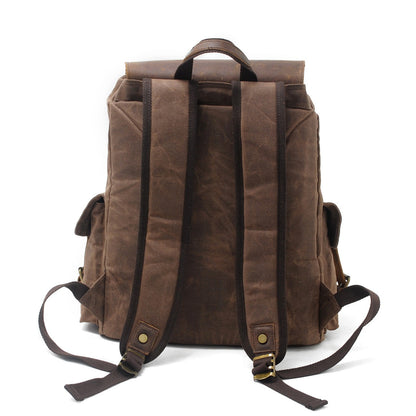 Jacob – Vintage Waxed Canvas Rugzak
