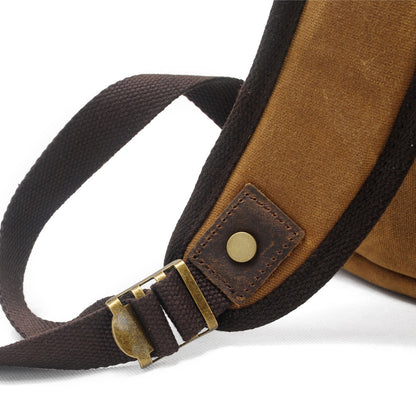 Jacob – Vintage Waxed Canvas Rugzak