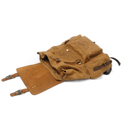 Jacob – Vintage Waxed Canvas Rugzak
