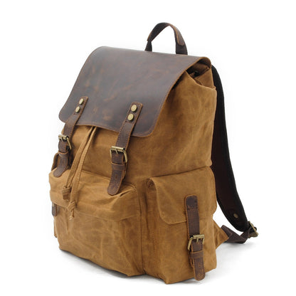 Jacob – Vintage Waxed Canvas Rugzak