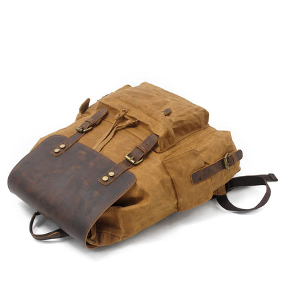 Jacob – Vintage Waxed Canvas Rugzak