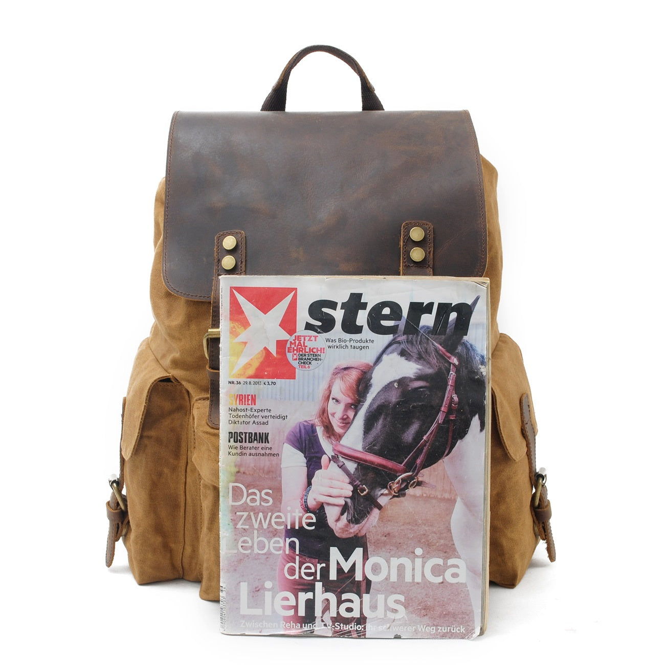 Jacob – Vintage Waxed Canvas Rugzak