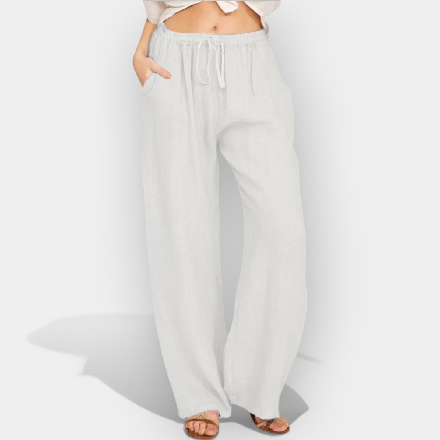 Luchtige linnen broek