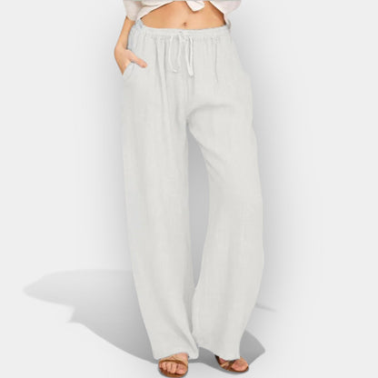 Luchtige linnen broek