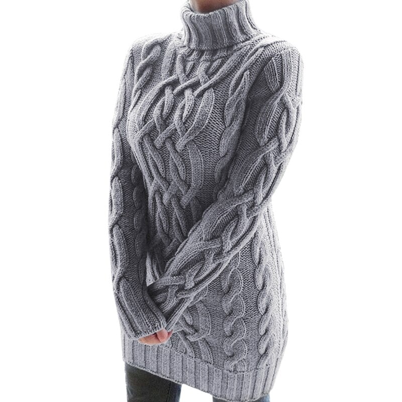Klara™ – Knusse Gebreide Jurk voor Stijlvolle Warmte