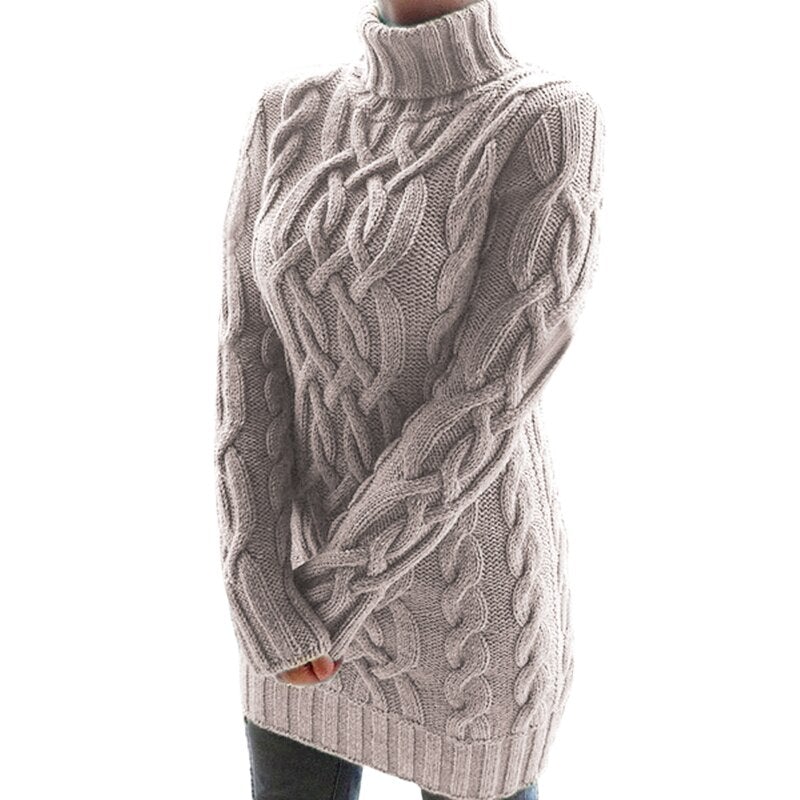 Klara™ – Knusse Gebreide Jurk voor Stijlvolle Warmte