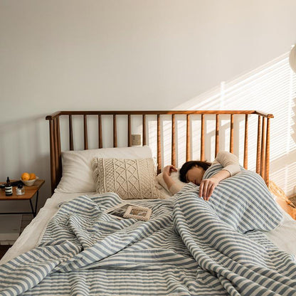 Lichtgewicht gestreepte zomer sprei
